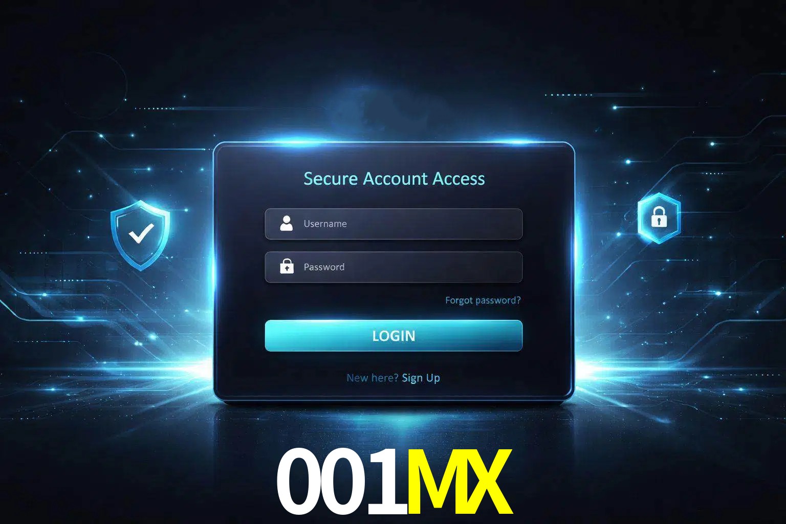 Pantalla de inicio de sesión de cuenta 001MX para usuarios en México